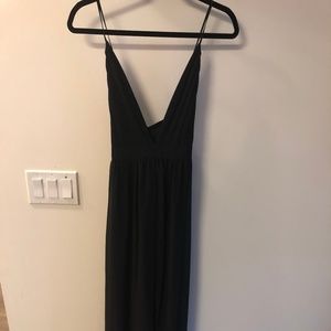 Size L - Forever 21 Long Black Chiffon Dress